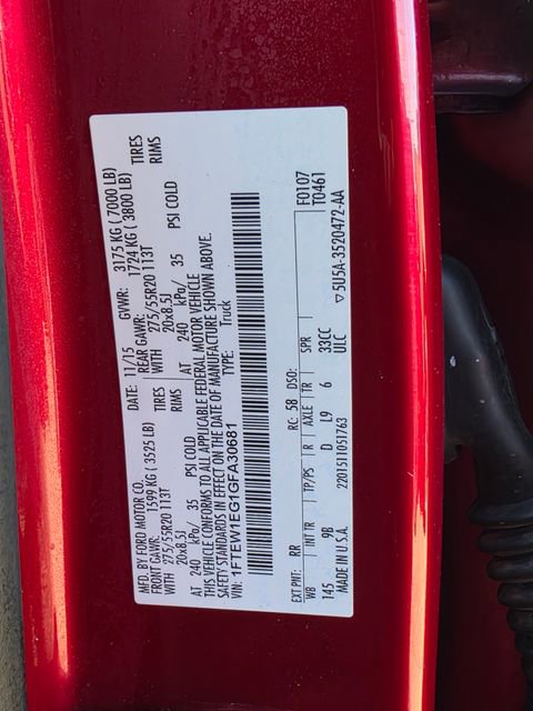 Used 2016 Ford F150 Platinum w/ Equipment Group 701A Luxury image 28