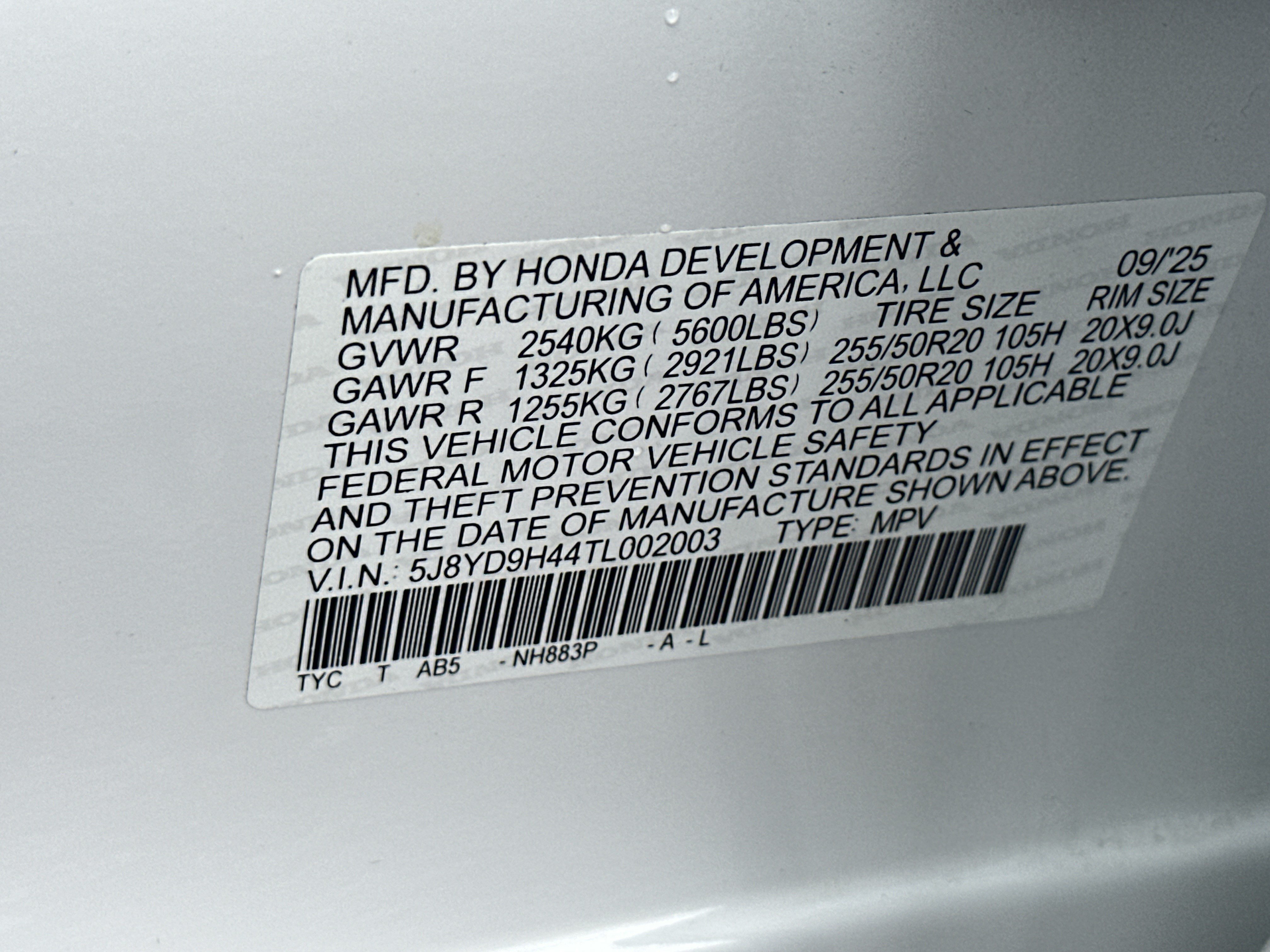 Certified 2026 Acura MDX w/ Technology Package FWD image 39