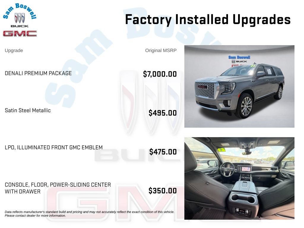 Certified 2021 GMC Yukon XL Denali w/ Denali Premium Package AWD/4WD image 4