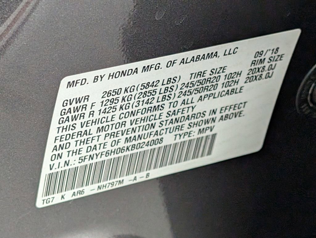 Used 2019 Honda Pilot Elite image 38