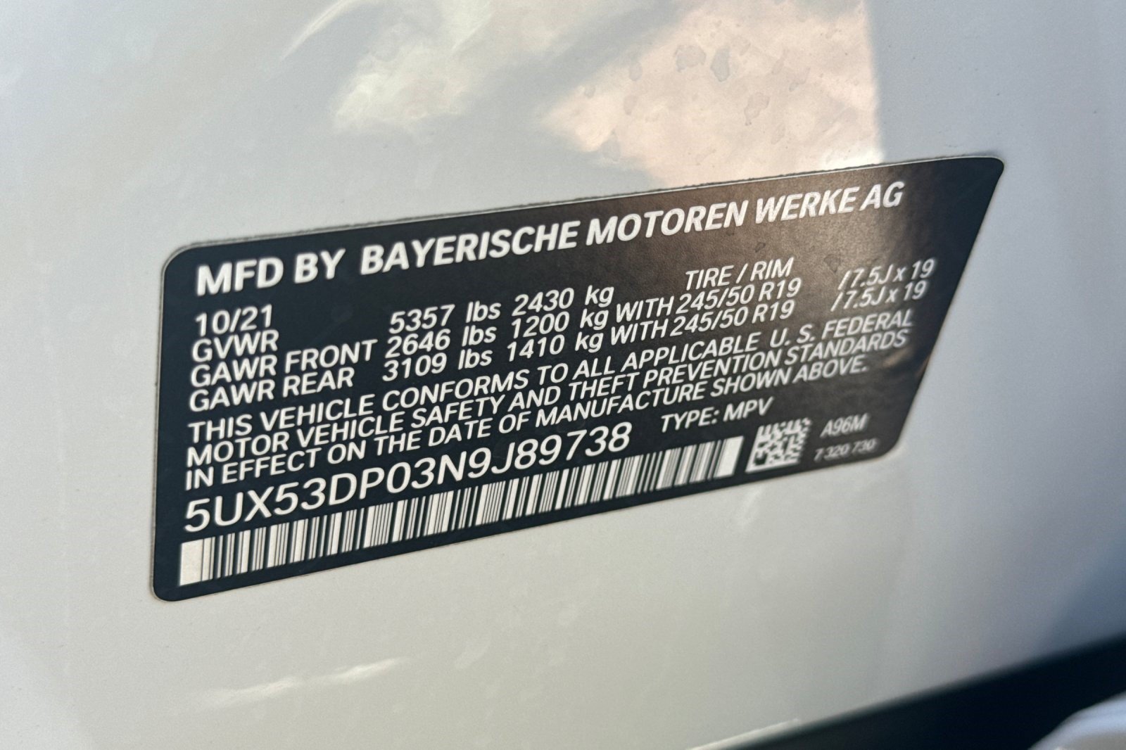 Used 2022 BMW X3 xDrive30i w/ Convenience Package AWD/4WD image 40