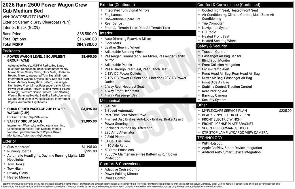New 2026 RAM 2500 Power Wagon image 2