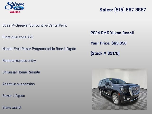 Used 2024 GMC Yukon Denali w/ Max Trailering Package AWD/4WD image 34