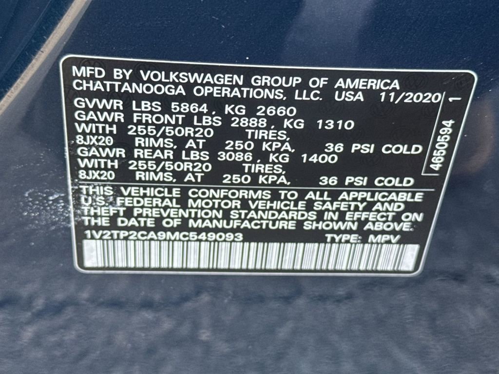 Used 2021 Volkswagen Atlas SEL Premium image 30