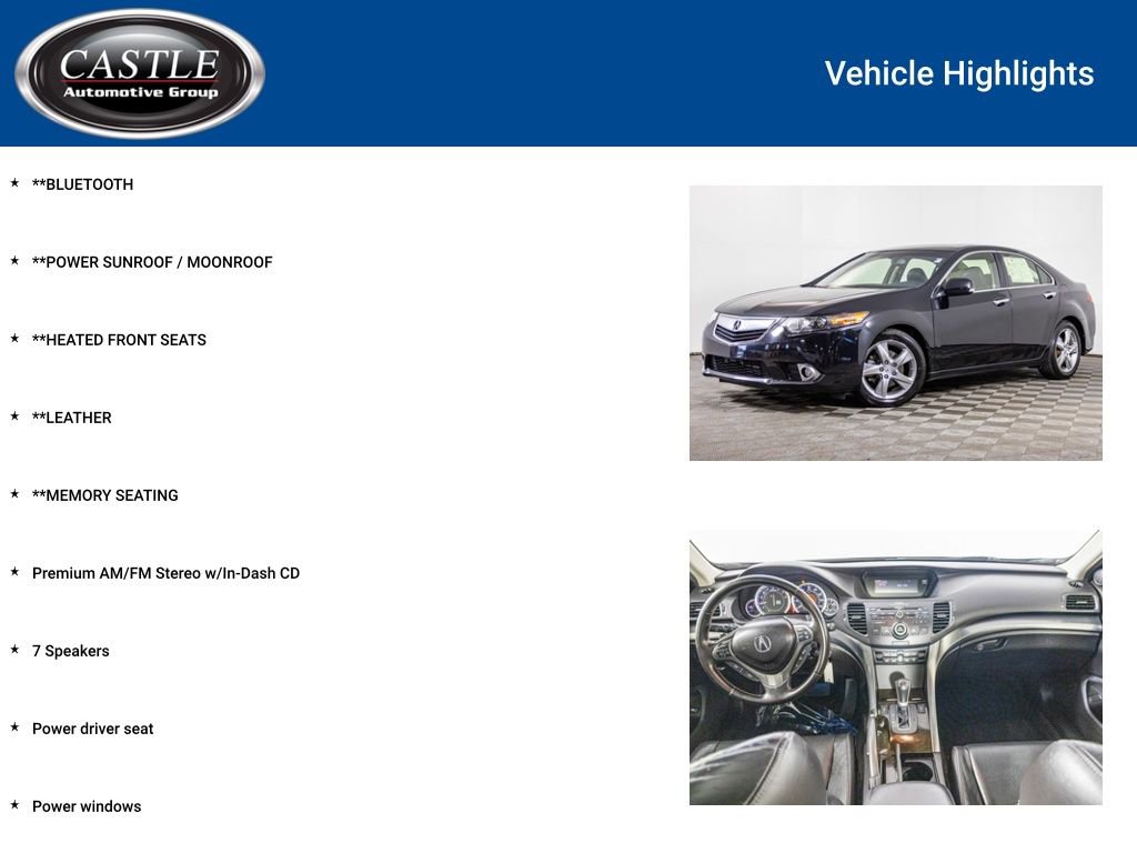Used 2012 Acura TSX Sedan image 3