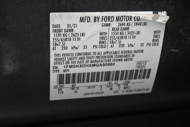 Certified 2021 Ford Explorer XLT w/ Equipment Group 202A AWD/4WD image 35