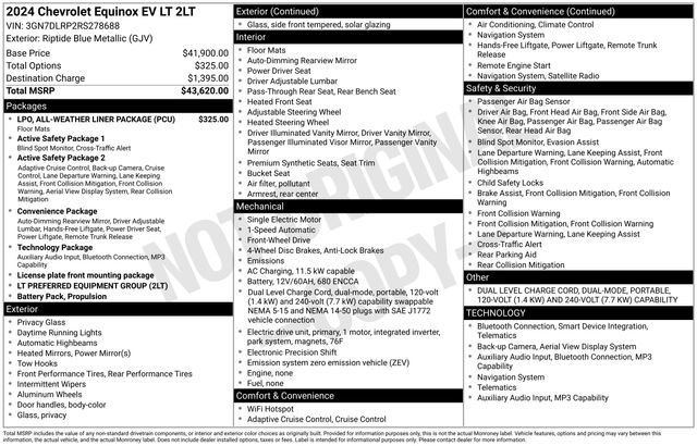 Certified 2024 Chevrolet Equinox EV LT FWD image 27