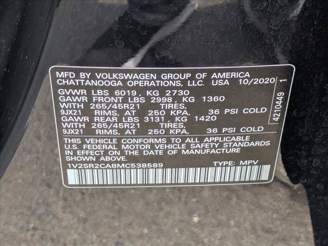 Used 2021 Volkswagen Atlas SEL R-Line AWD/4WD image 27