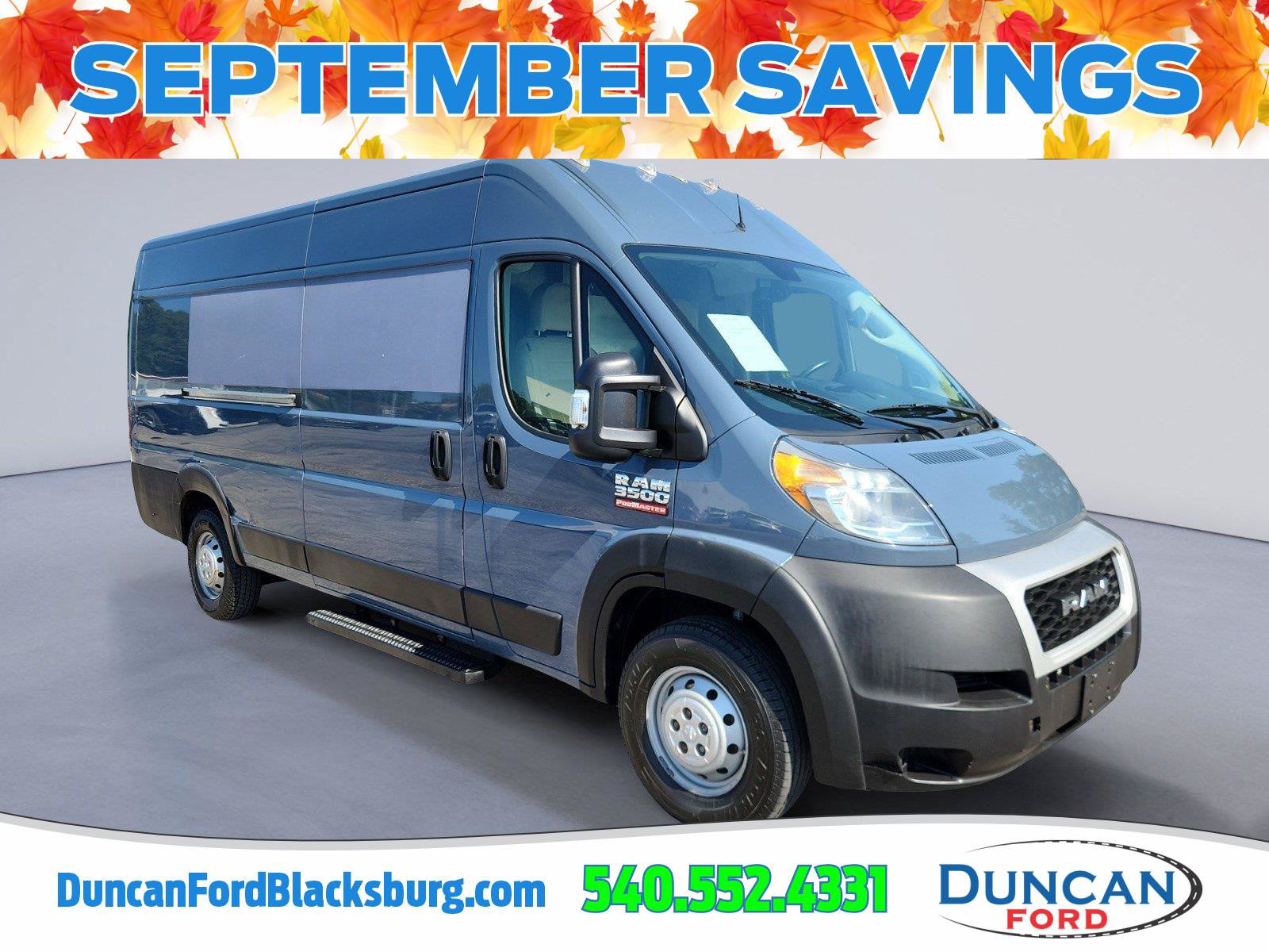 Used 2019 RAM ProMaster 3500