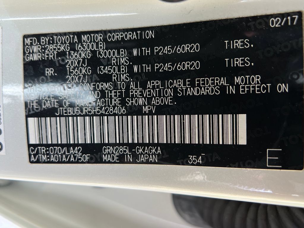 Used 2017 Toyota 4Runner Limited AWD/4WD image 27