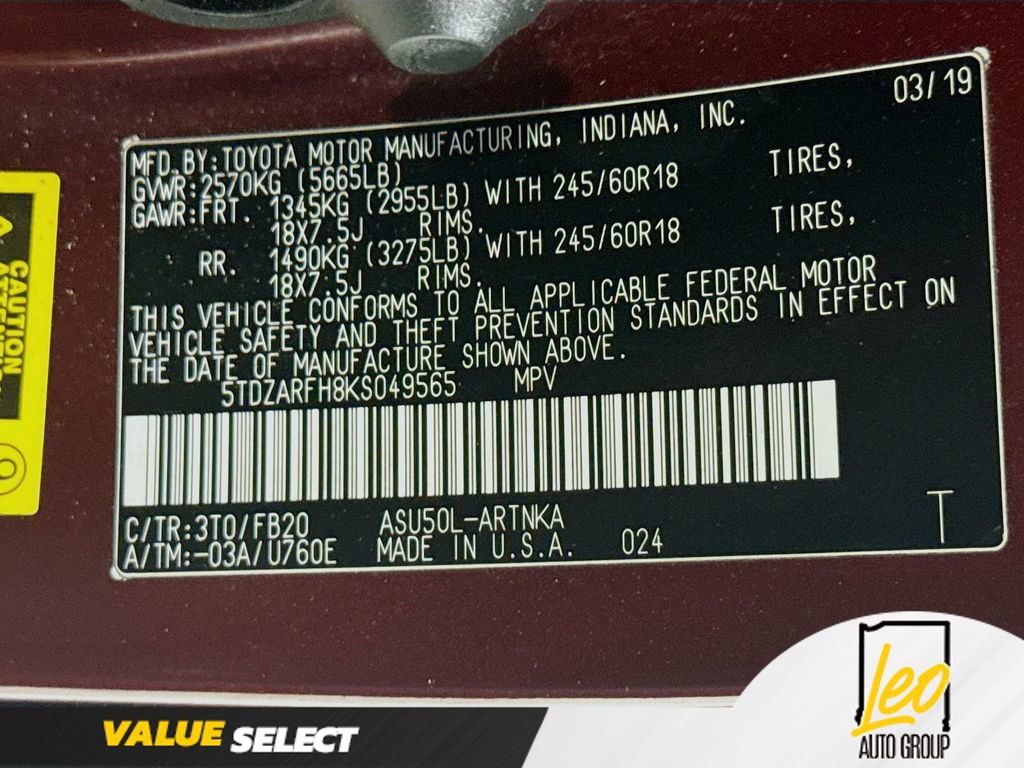 Used 2019 Toyota Highlander LE FWD image 33