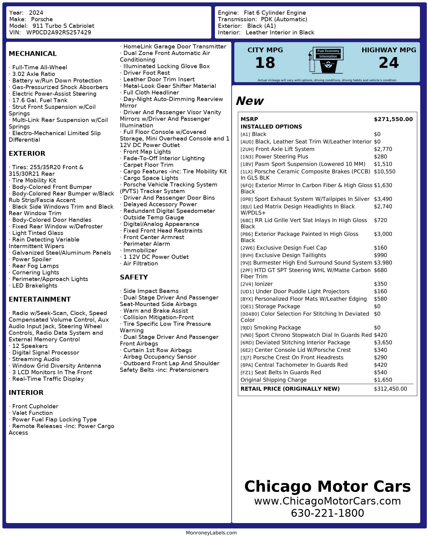 Used 2024 Porsche 911 Turbo S image 13