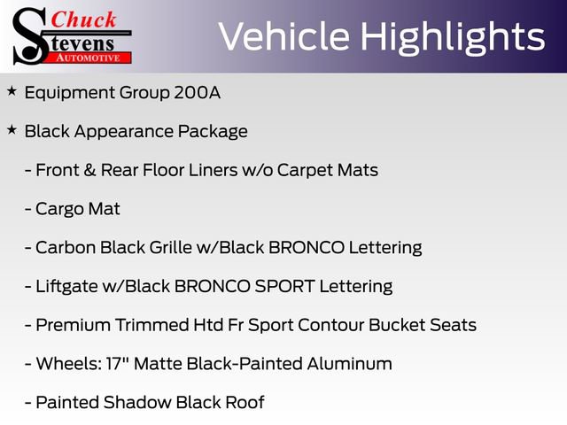 New 2025 Ford Bronco Sport Big Bend w/ Black Appearance Package image 11