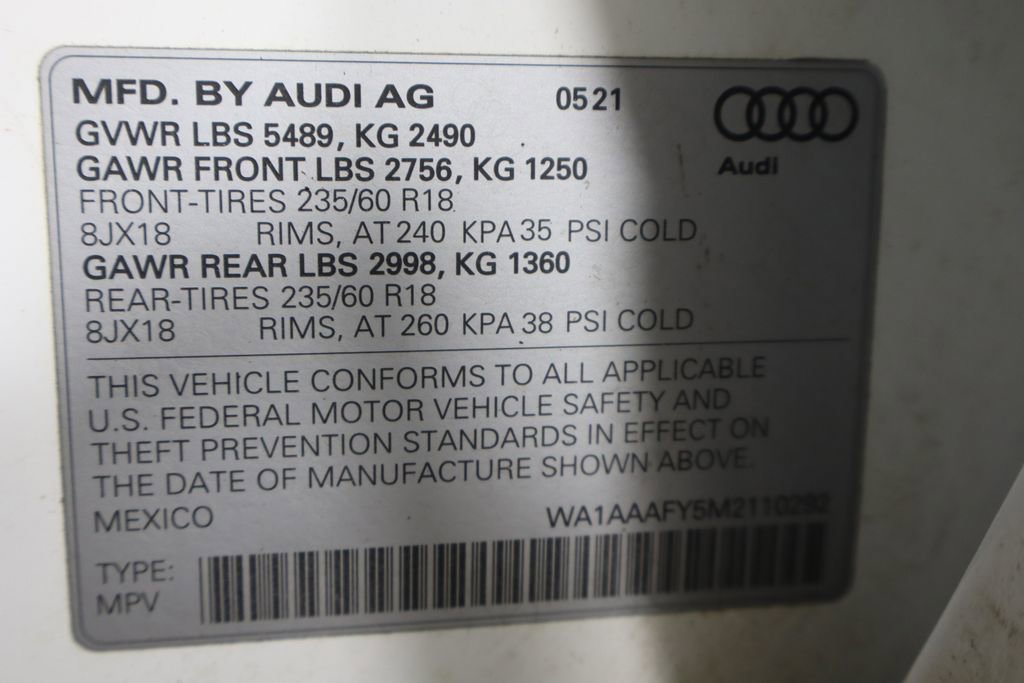 Used 2021 Audi Q5 2.0T Premium w/ Convenience Package AWD/4WD image 39