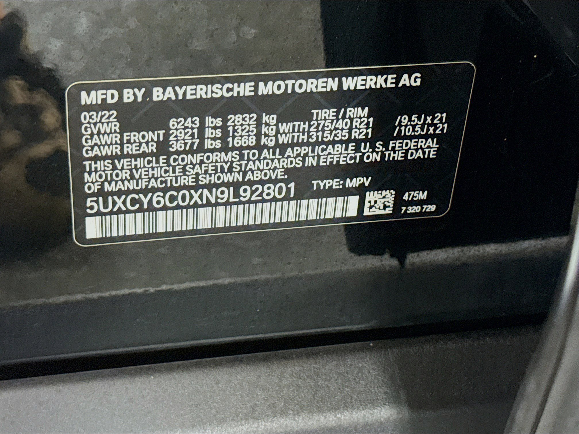 Used 2022 BMW X6 xDrive40i w/ Premium Package image 40