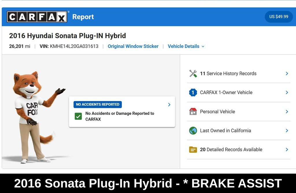 Used 2016 Hyundai Sonata Plug-In Hybrid FWD image 9