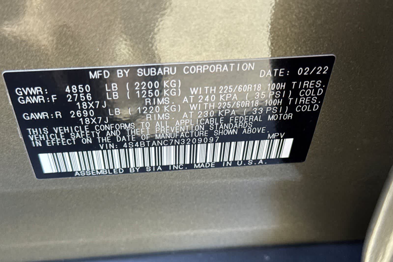 Used 2022 Subaru Outback Limited AWD/4WD image 33