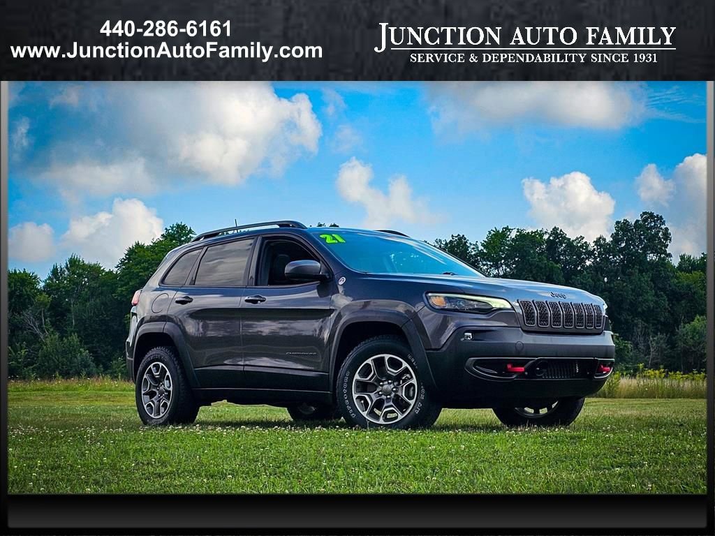 Certified 2021 Jeep Cherokee Trailhawk w/ Sun, Sound & Nav Group