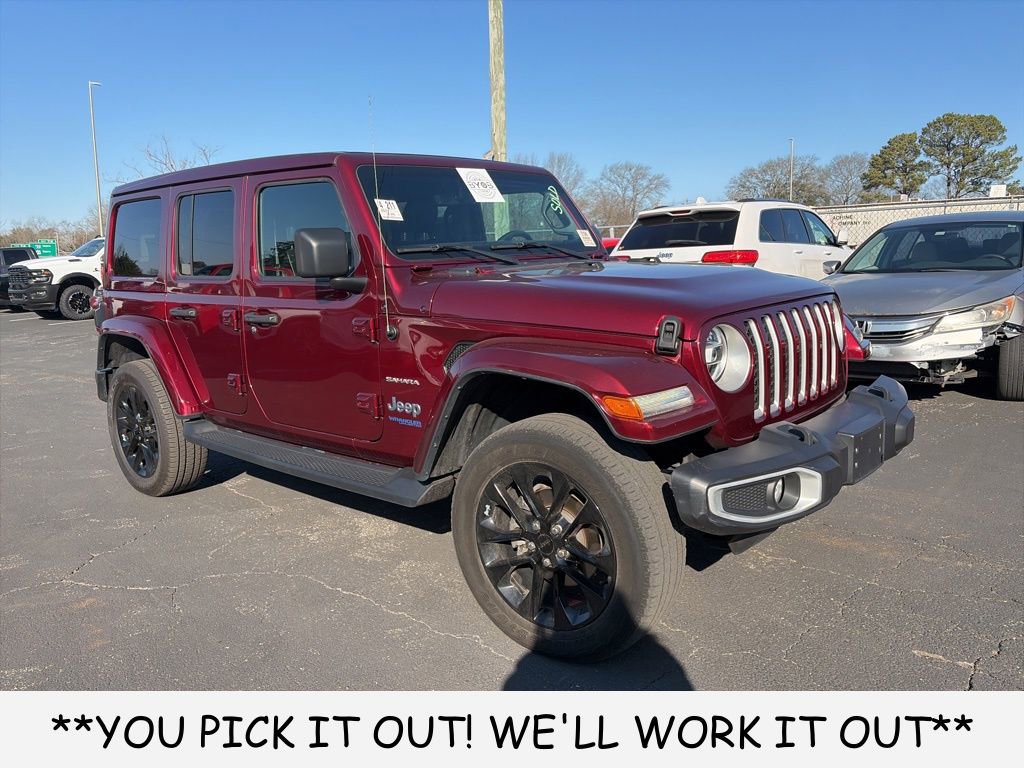 Used 2021 Jeep Wrangler Unlimited Sahara 4xe w/ Cold Weather Group image 1