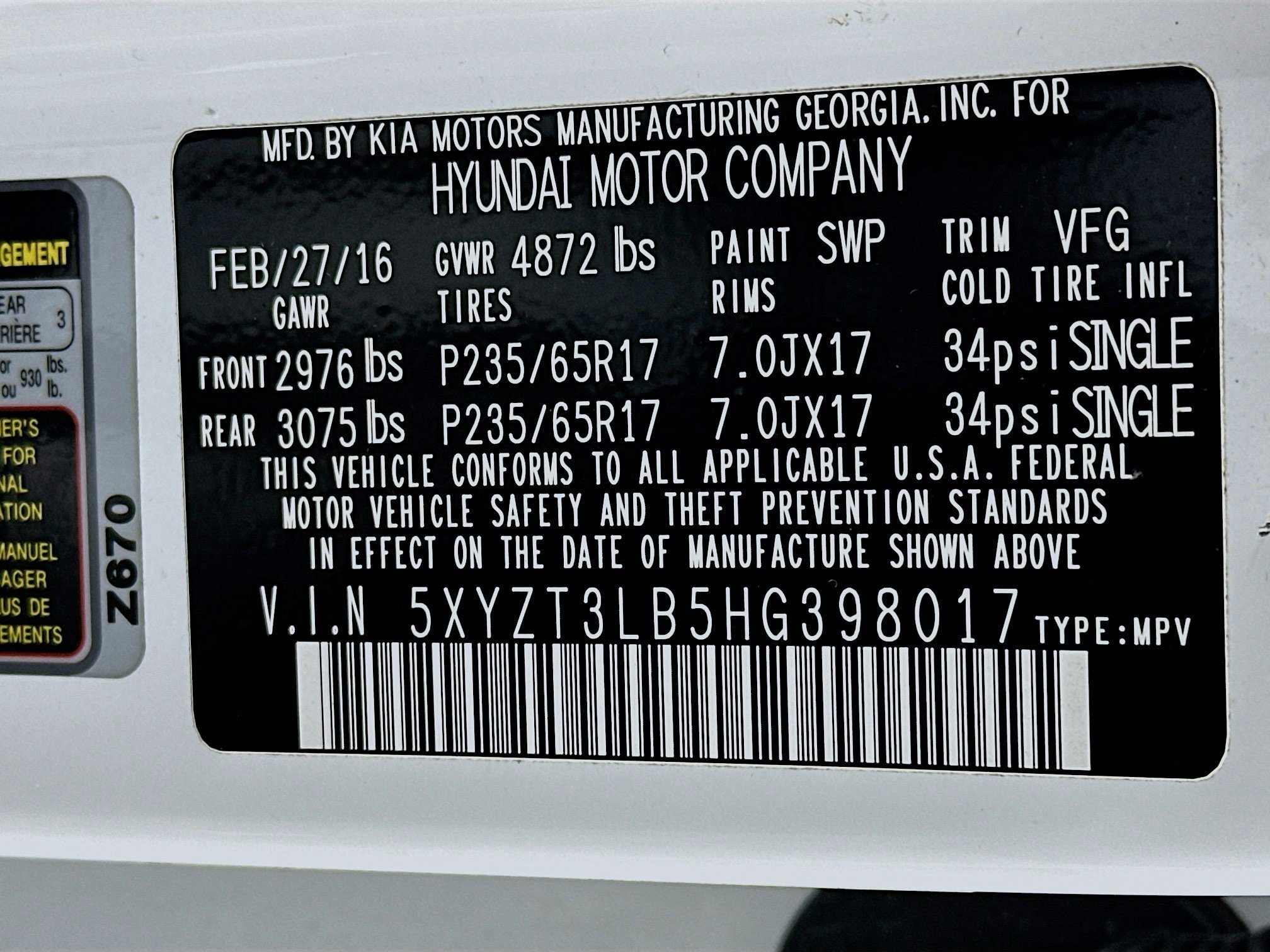 Used 2017 Hyundai Santa Fe Sport image 12