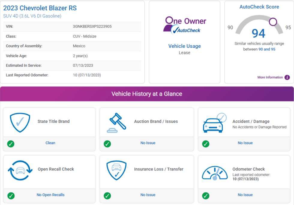 Used 2023 Chevrolet Blazer RS w/ Driver Confidence II Package image 6