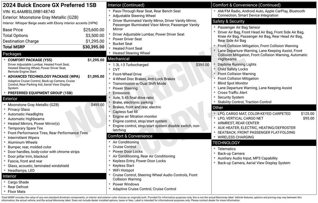 Used 2024 Buick Encore GX Preferred w/ Comfort Package FWD image 42