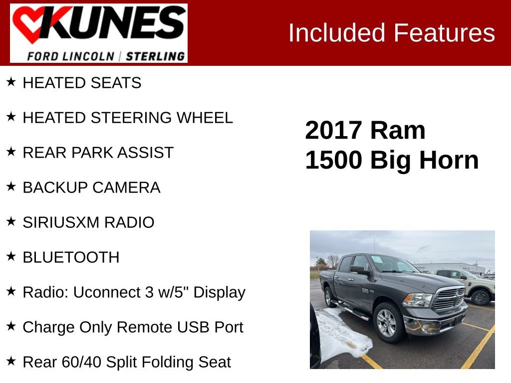 Used 2017 RAM 1500 Big Horn image 2