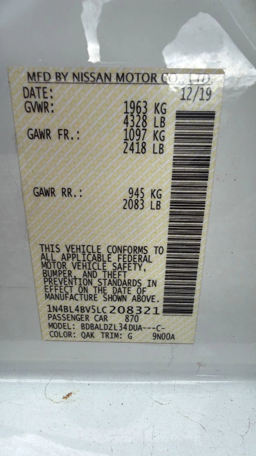 Used 2020 Nissan Altima 2.5 S FWD image 31