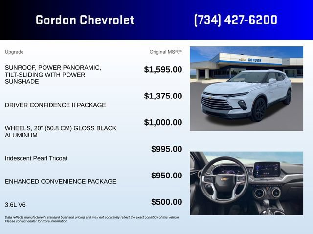 Used 2023 Chevrolet Blazer Premier w/ Driver Confidence II Package image 5