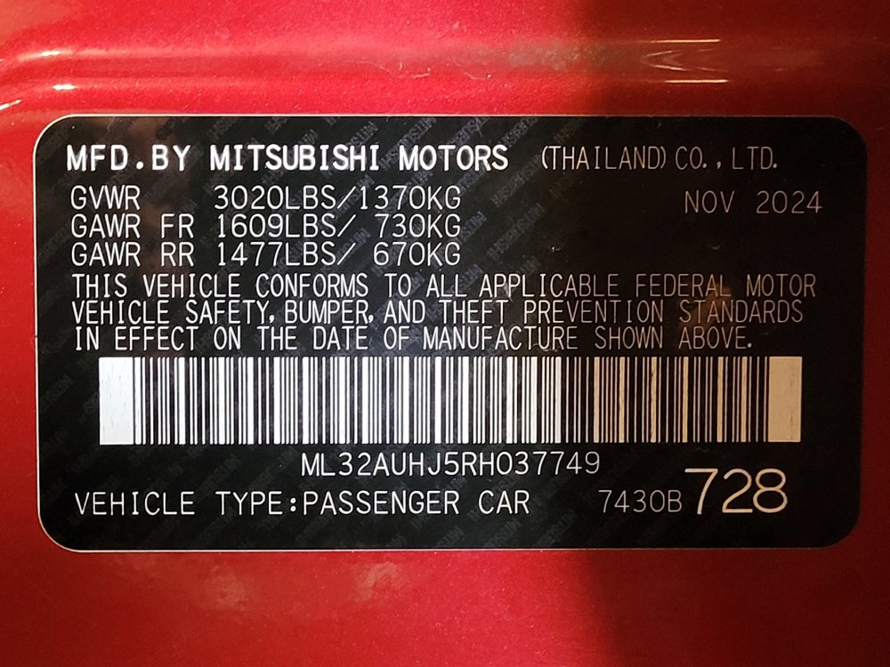 Used 2024 Mitsubishi Mirage LE FWD image 33