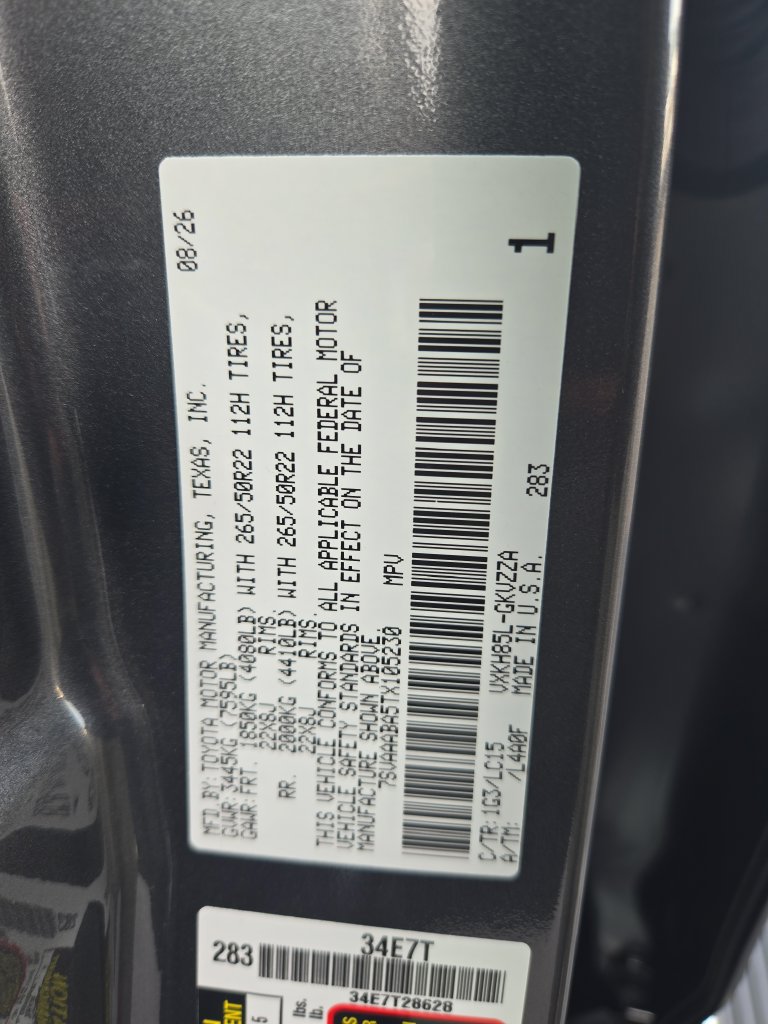 New 2026 Toyota Sequoia Capstone w/ TRD Performance Package (TMS) AWD/4WD image 27