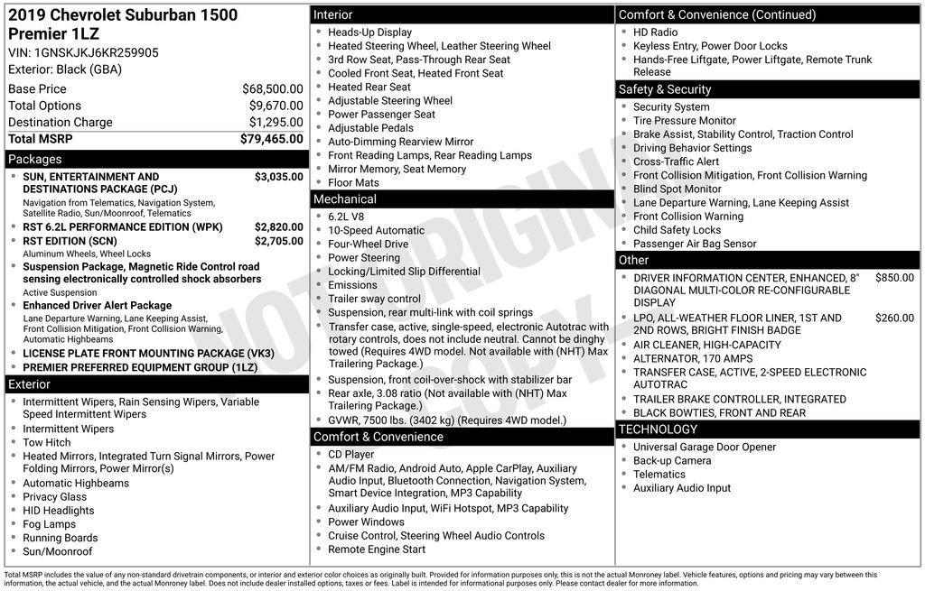 Used 2019 Chevrolet Suburban Premier image 2