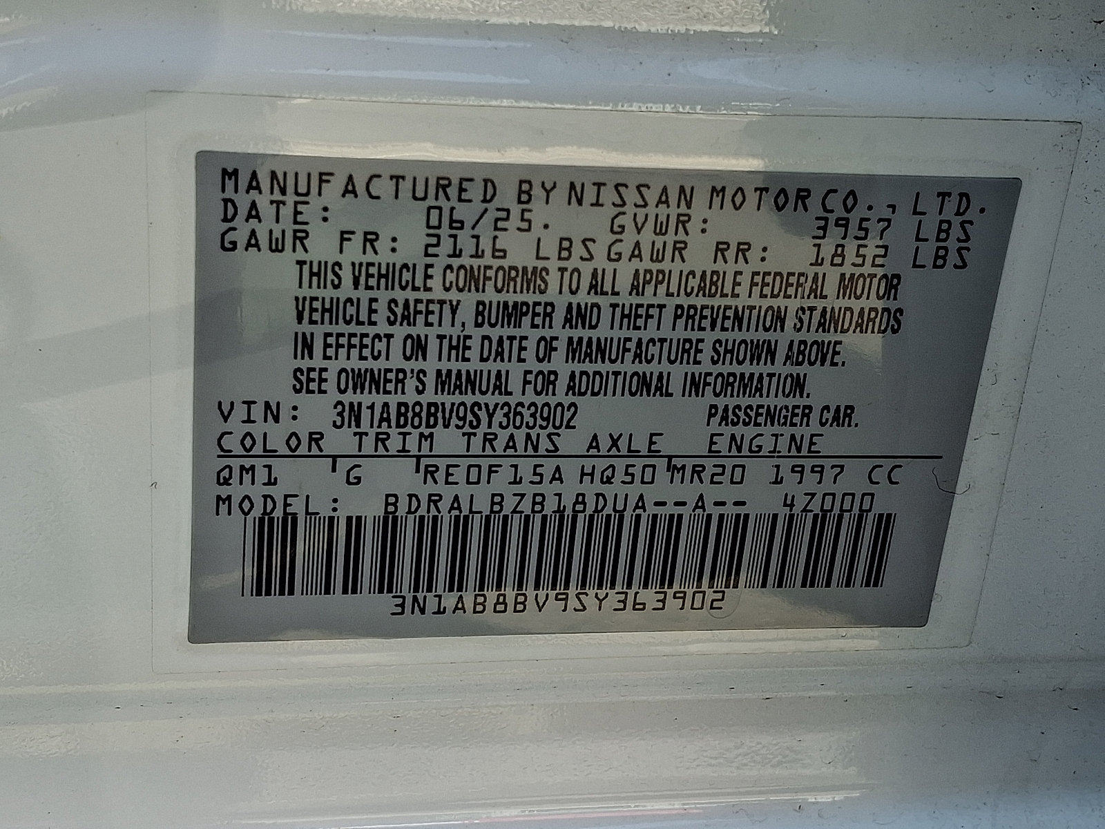 Certified 2025 Nissan Sentra S FWD image 26