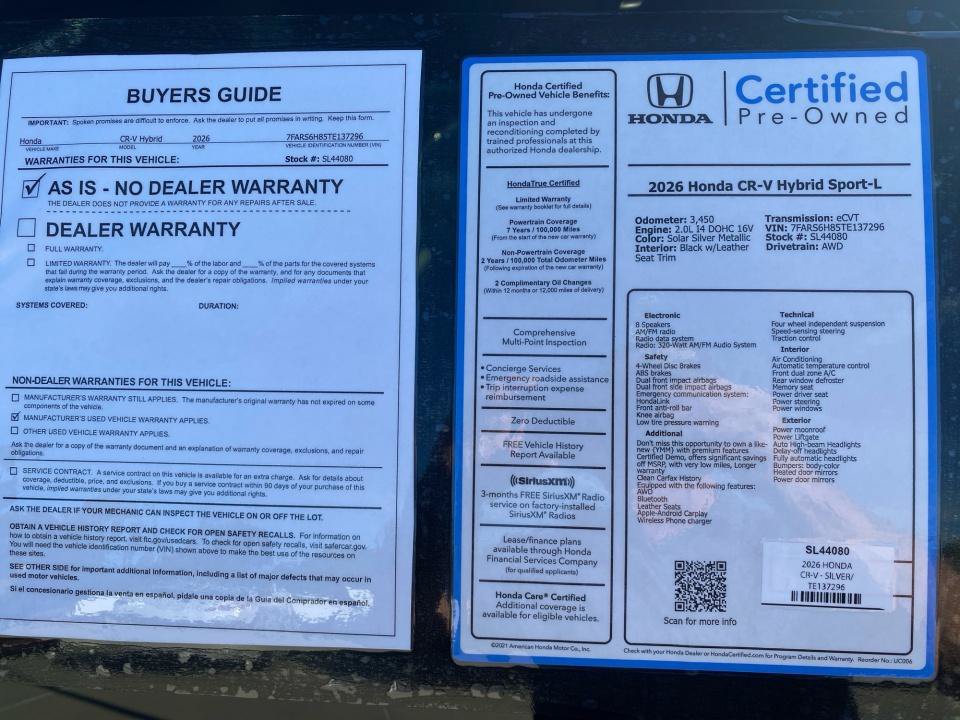 Certified 2026 Honda CR-V Sport-L image 33
