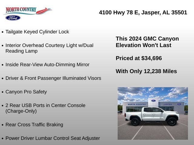 Used 2024 GMC Canyon Elevation w/ Convenience Package RWD image 38
