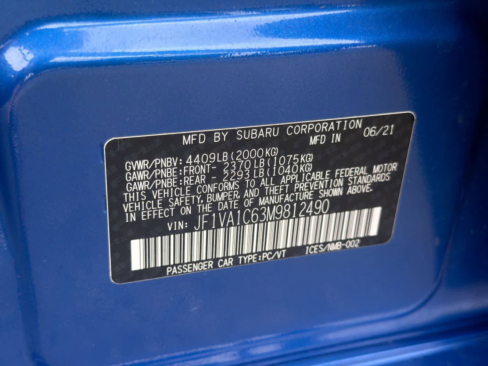 Used 2021 Subaru WRX Premium image 37