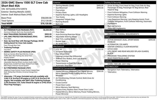 New 2026 GMC Sierra 1500 SLT w/ SLT Premium Plus Package video 1