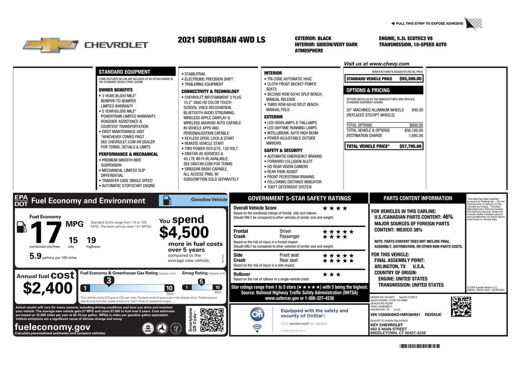 Used 2021 Chevrolet Suburban LS image 3