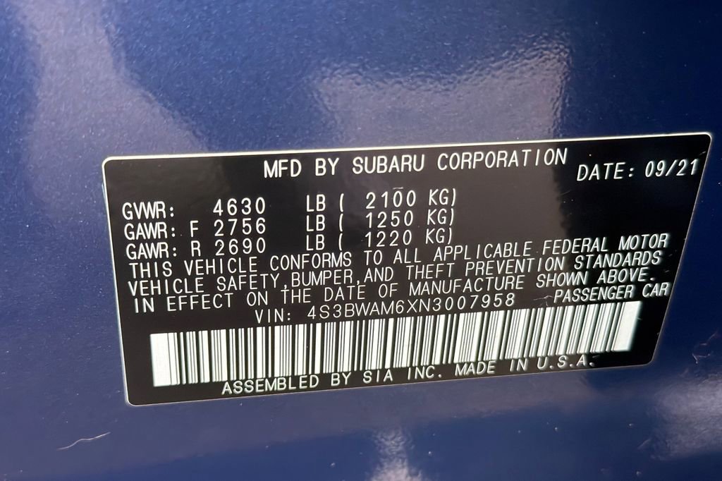 Used 2022 Subaru Legacy Limited AWD/4WD image 23