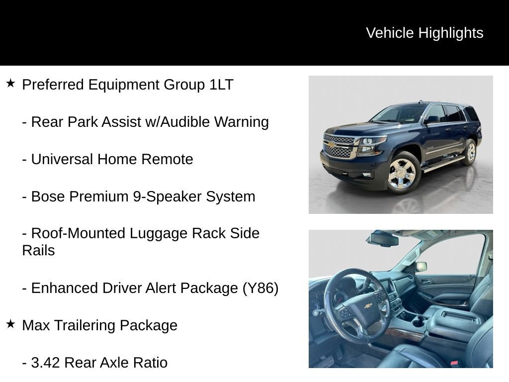 Used 2018 Chevrolet Tahoe LT w/ LT Signature Package AWD/4WD image 21