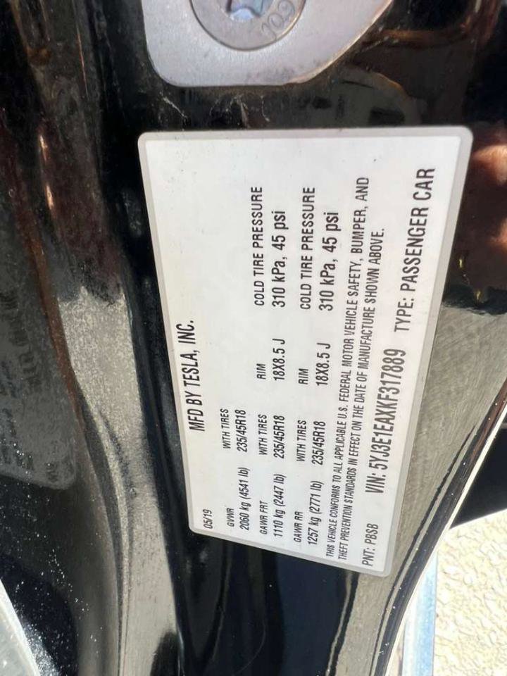 Used 2019 Tesla Model 3 Standard Range Plus RWD image 36