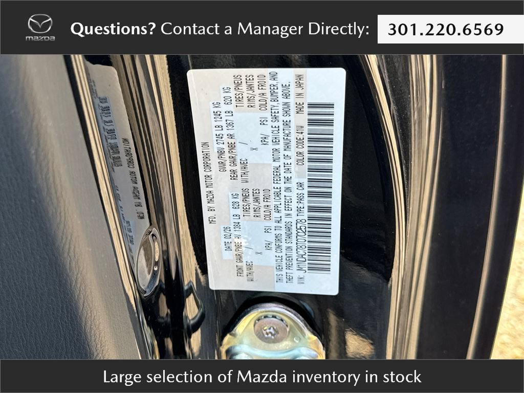 New 2026 MAZDA MX-5 Miata Club w/ Interior Package RWD image 27
