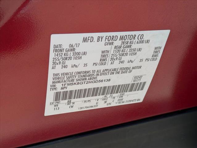 Used 2017 Ford Explorer Sport w/ Equipment Group 401A image 28