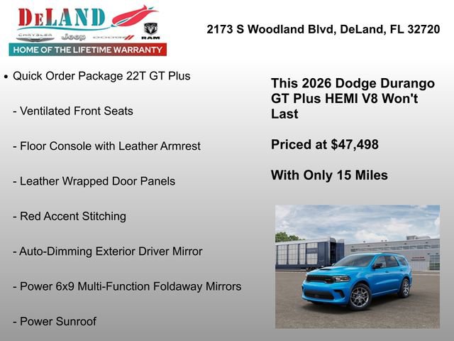 New 2026 Dodge Durango GT image 6