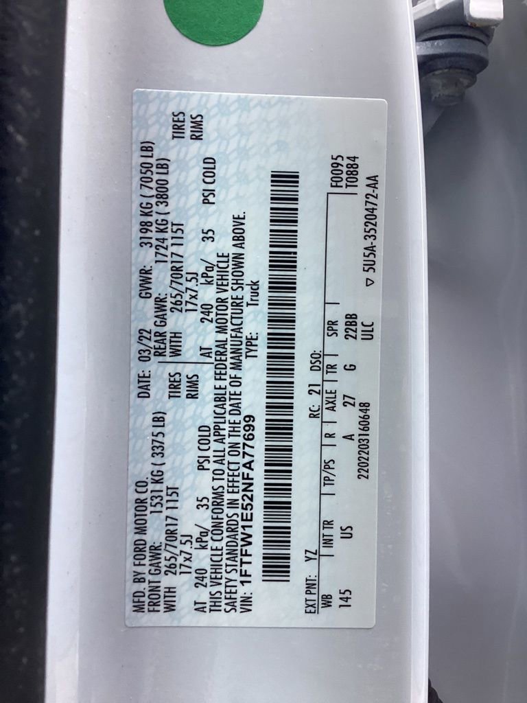 Used 2022 Ford F150 XLT w/ Bed Utility Package AWD/4WD image 64