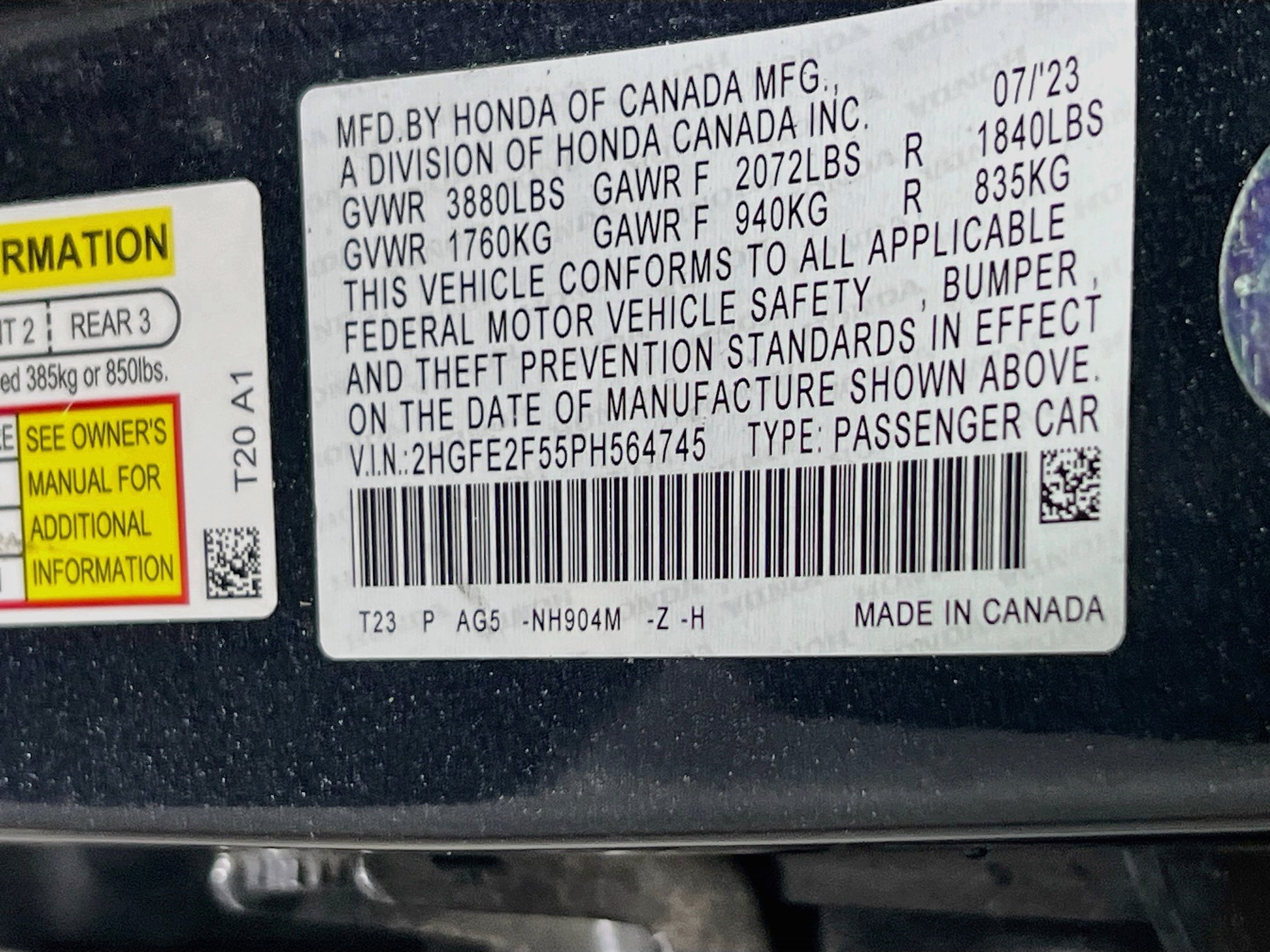 Used 2023 Honda Civic Sport image 29