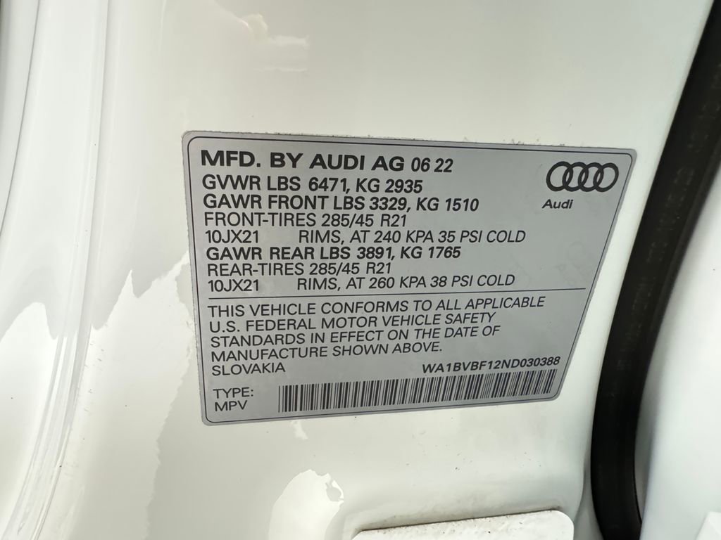 Used 2022 Audi Q8 Premium Plus image 37