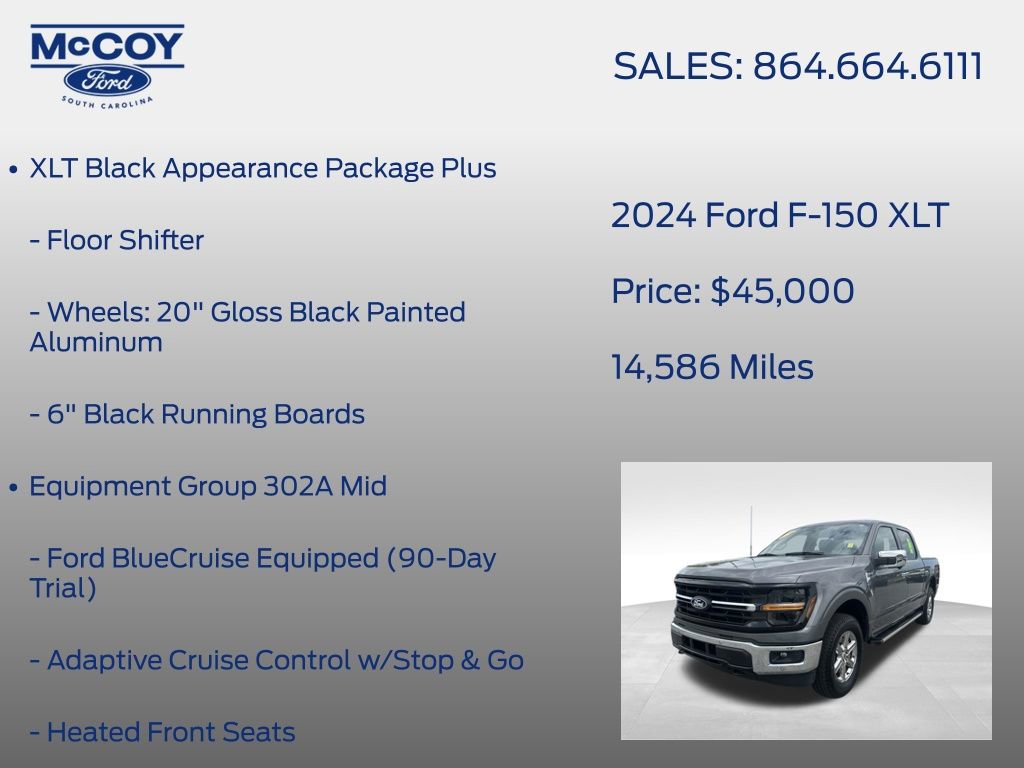 Used 2024 Ford F150 XLT w/ Equipment Group 302A MID image 19