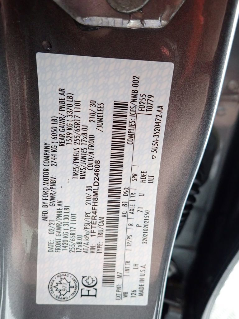 Used 2021 Ford Ranger XLT w/ Equipment Group 302A High image 47