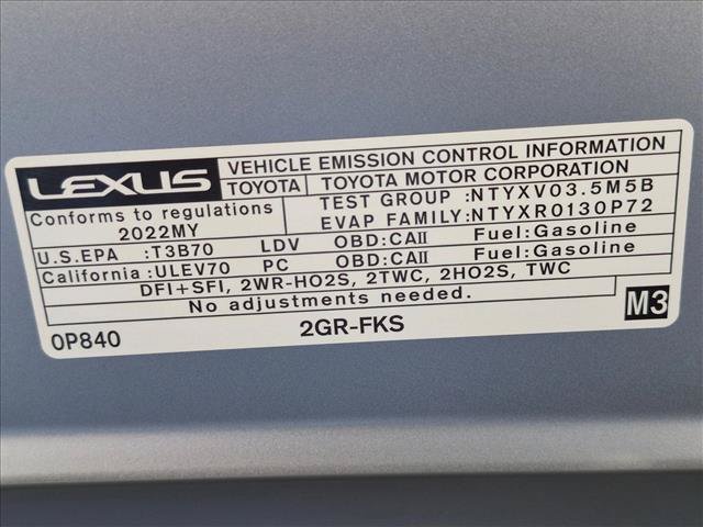 Used 2022 Lexus ES 350 w/ Premium Package FWD image 22